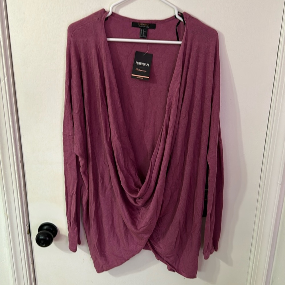 Forever 21 Contemporary - Low Cowl Neck Sweater - NWT - Size XL